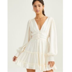 Ivory Long Sleeve Dress